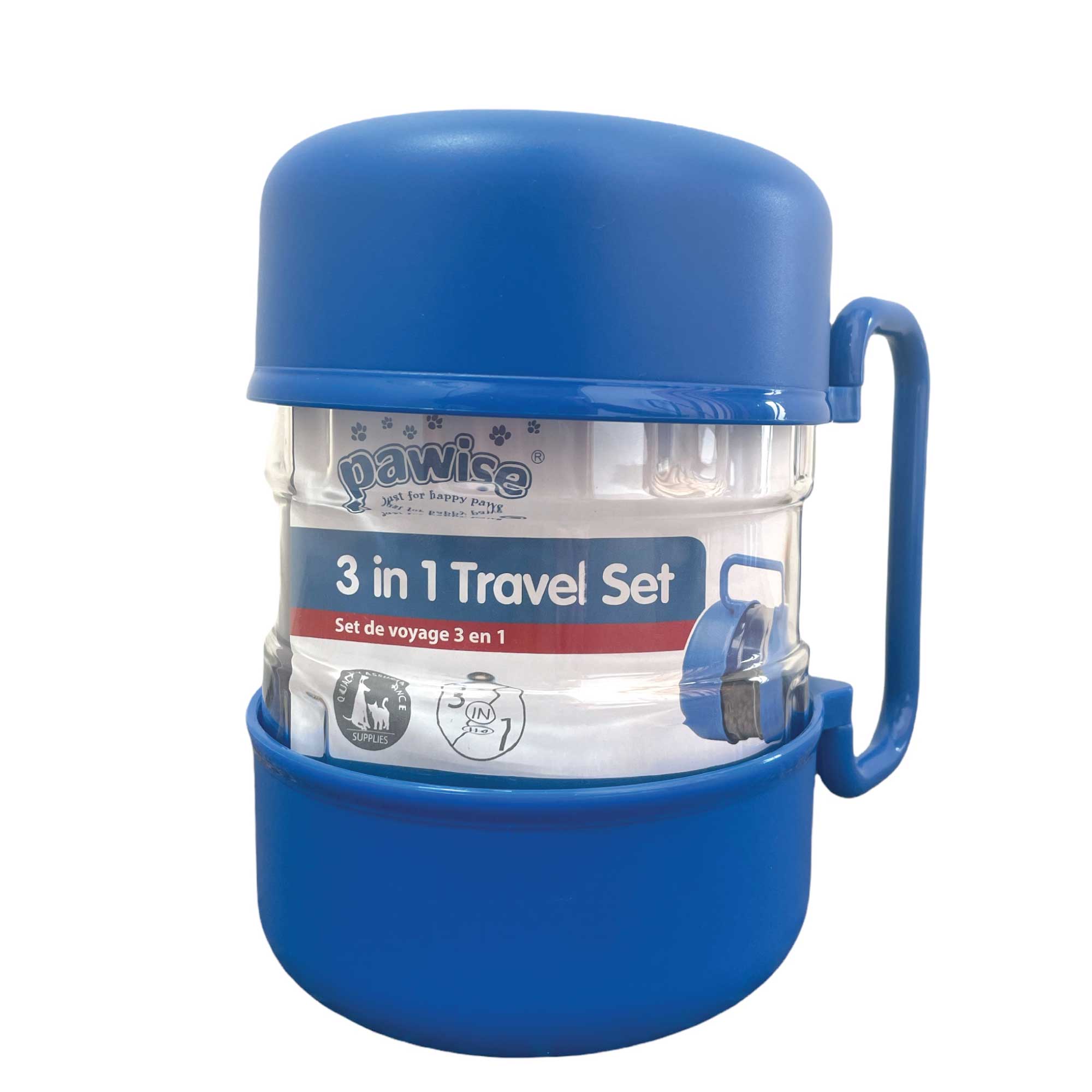 3-in-1 Pet Travel Food & Water Bowl Set