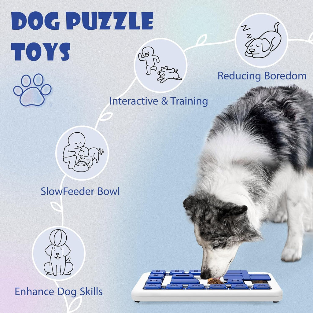 Interactive Dog Puzzle Toy Slow Feeder Treat Dispenser