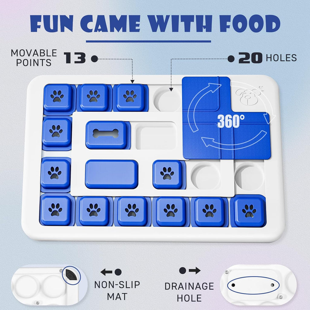 Interactive Dog Puzzle Toy Slow Feeder Treat Dispenser