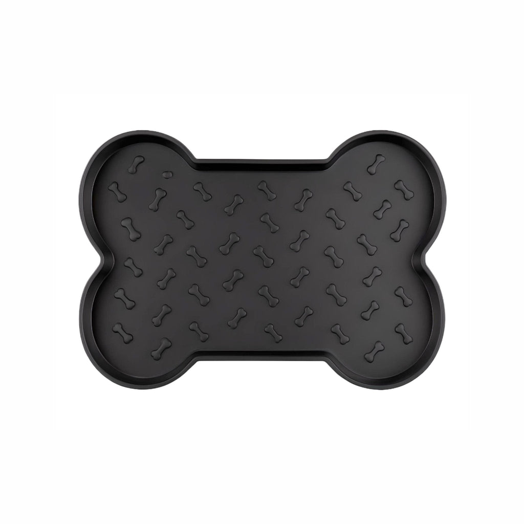 Spill-Proof Dog Feeding Mat - Black