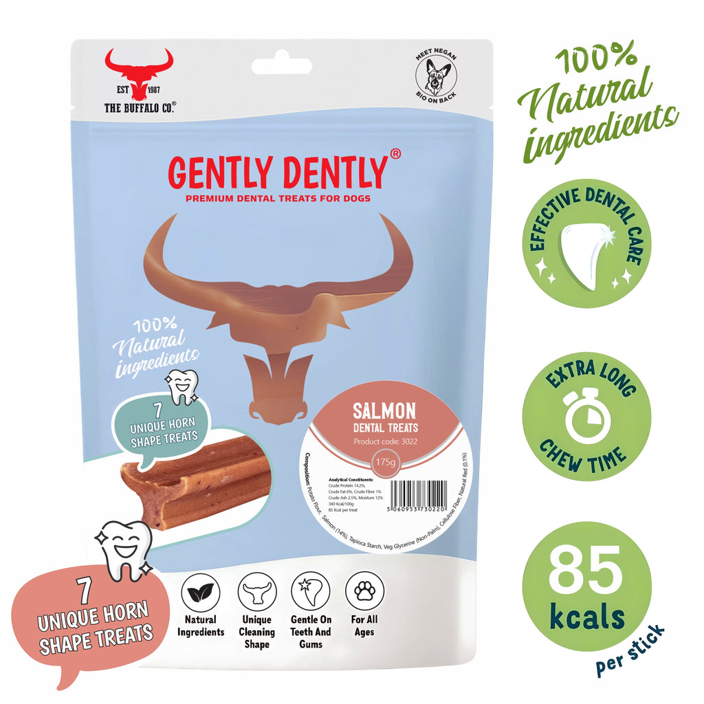 Gently Dently Salmon Dental Treats for Dogs (175g)
