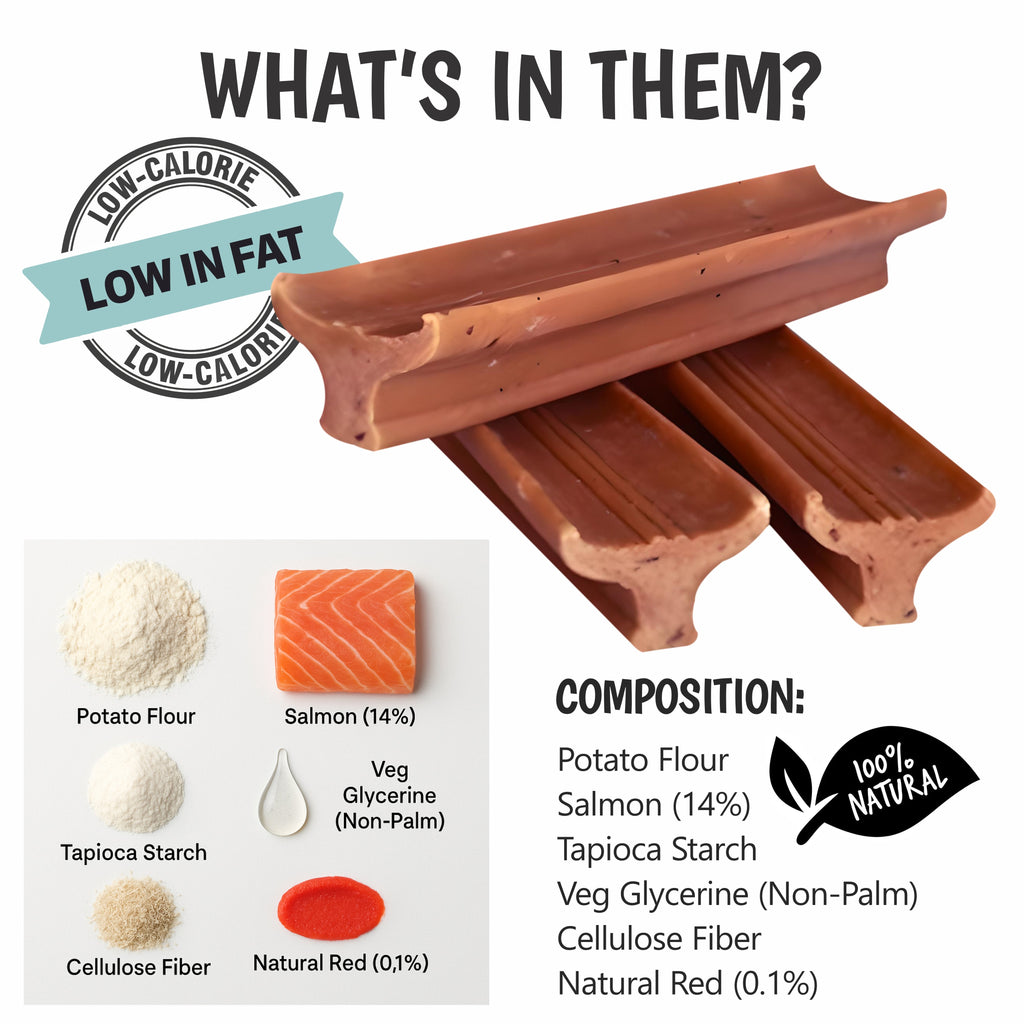 Gently Dently Salmon Dental Treats for Dogs (175g)