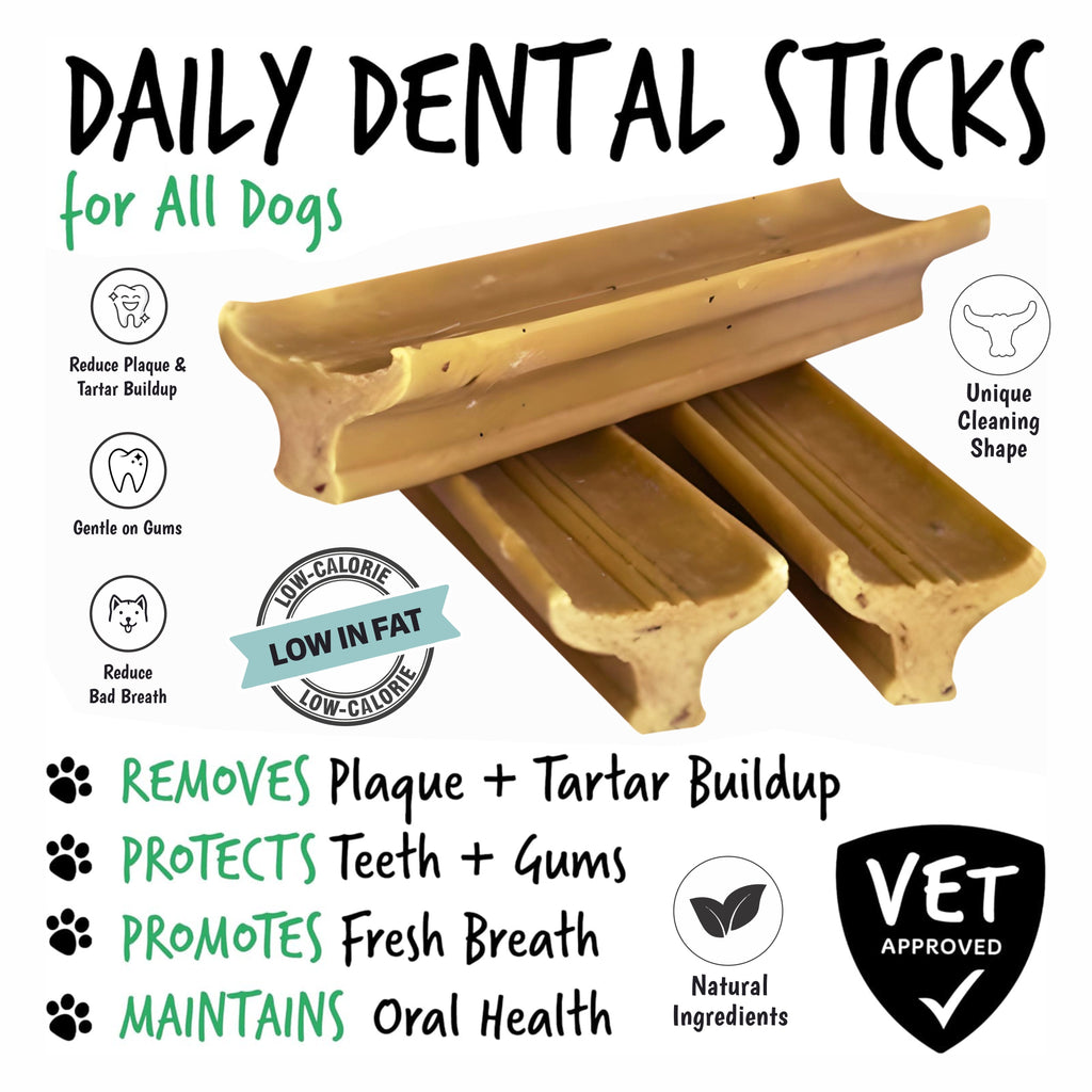 Gently Dently Apple & Banana Dental Treats for Dogs (175g)