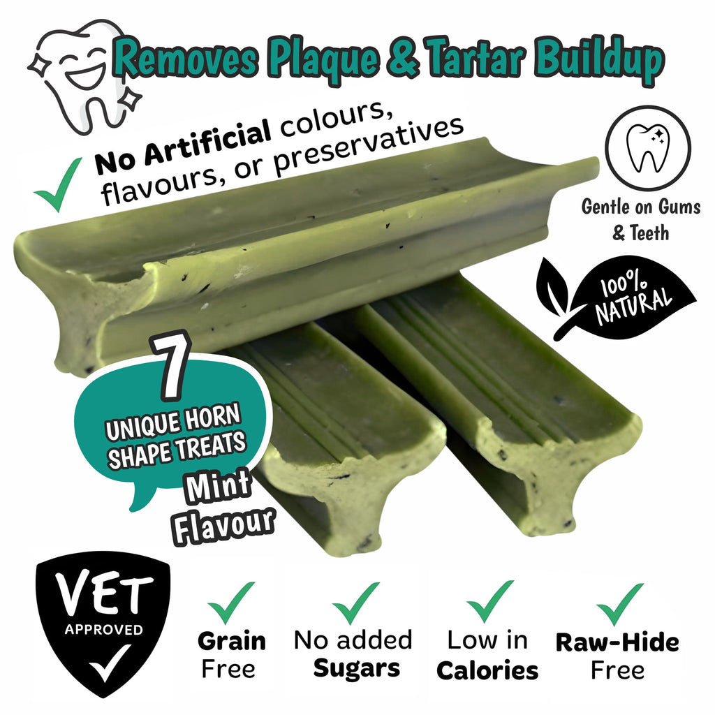 Gently Dently Fresh Breath Mint Dental Treats for Dogs (175g)