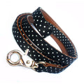 Polka Dot Fabric Dog Lead