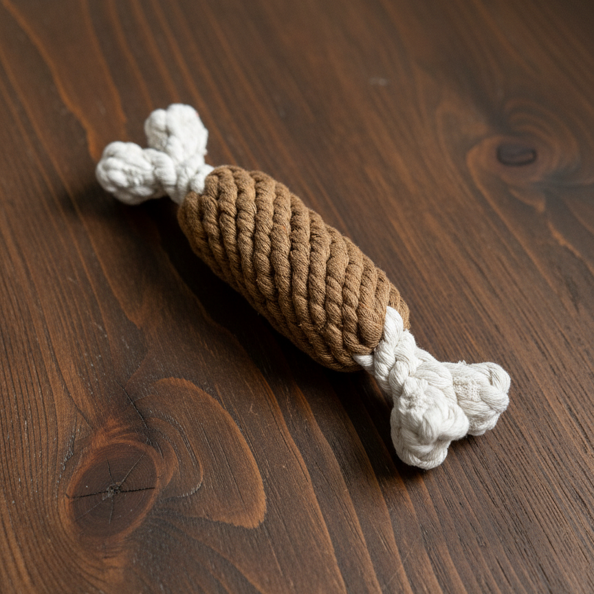 Smoked Ham Rope Dog Toy