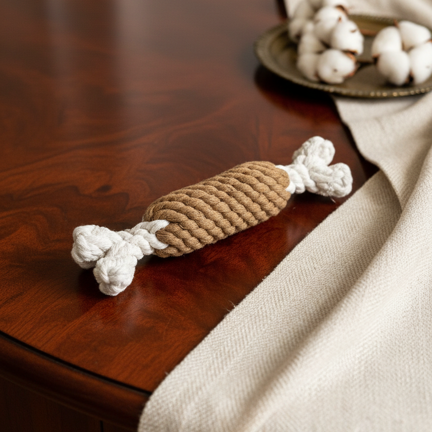 Smoked Ham Rope Dog Toy